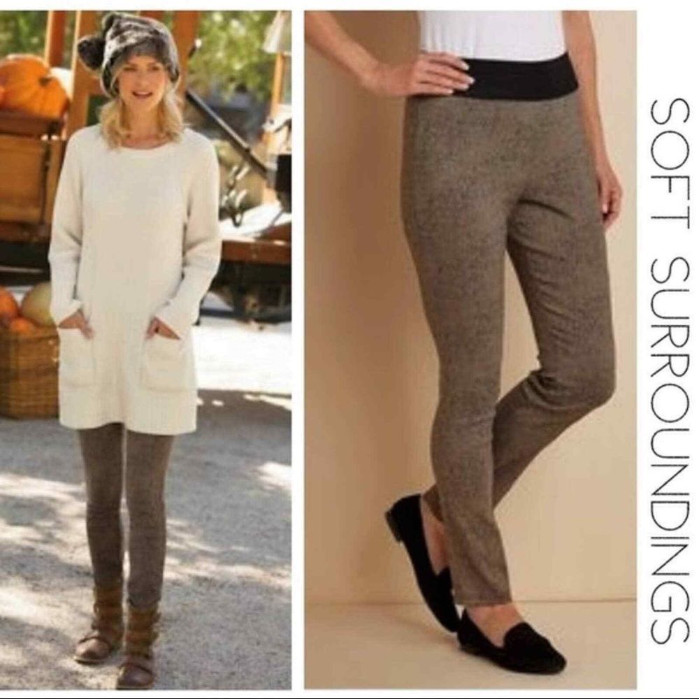 Soft Surroundings Sassy Speckled Leggings NWT